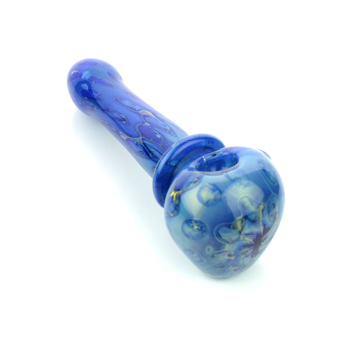 24k Gold Double Tube Rim Spoon Hand Pipe