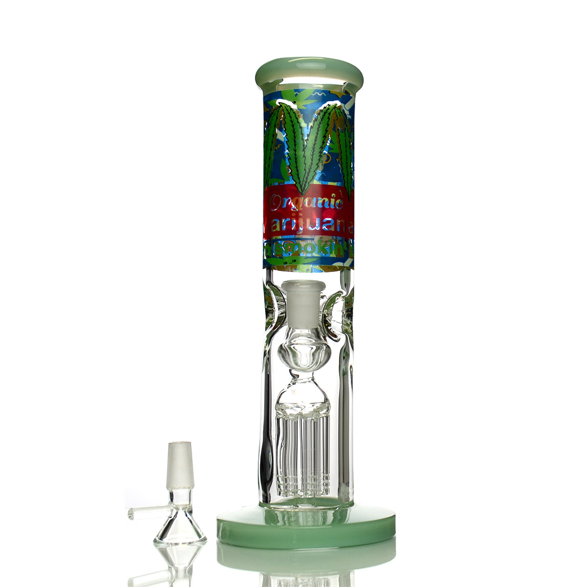 Organic Straight Shooter Water Pipe with Tree Chamber