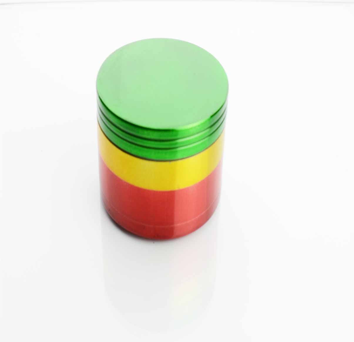 Vibrant Rasta Metal Dry Herb Grinder