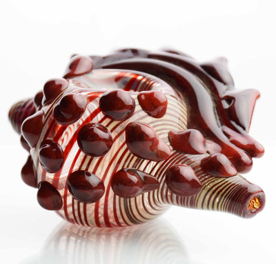 Sea Shell Design Glass Hand Pipe 4.5 Inch