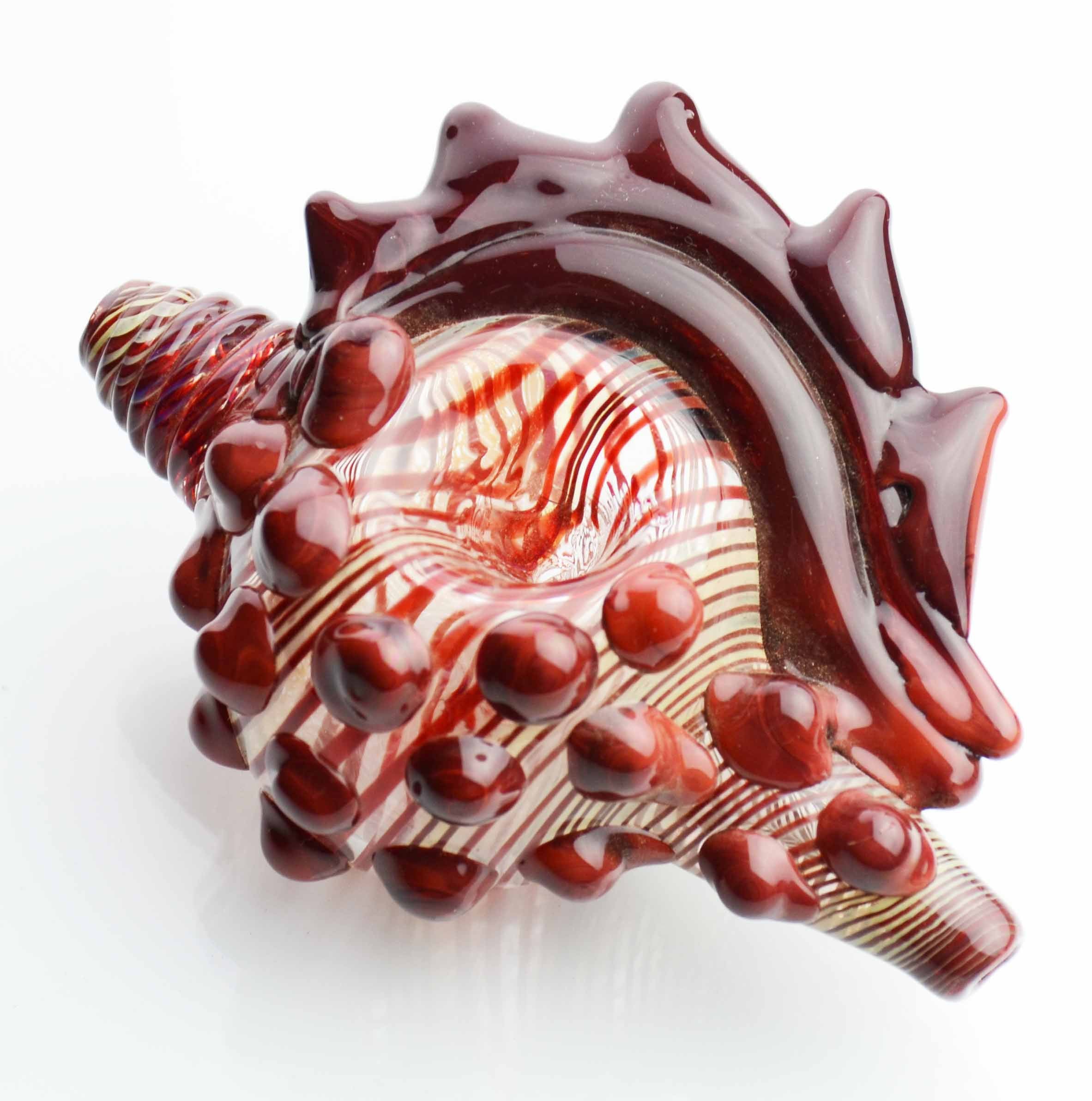 Sea Shell Design Glass Hand Pipe 4.5 Inch