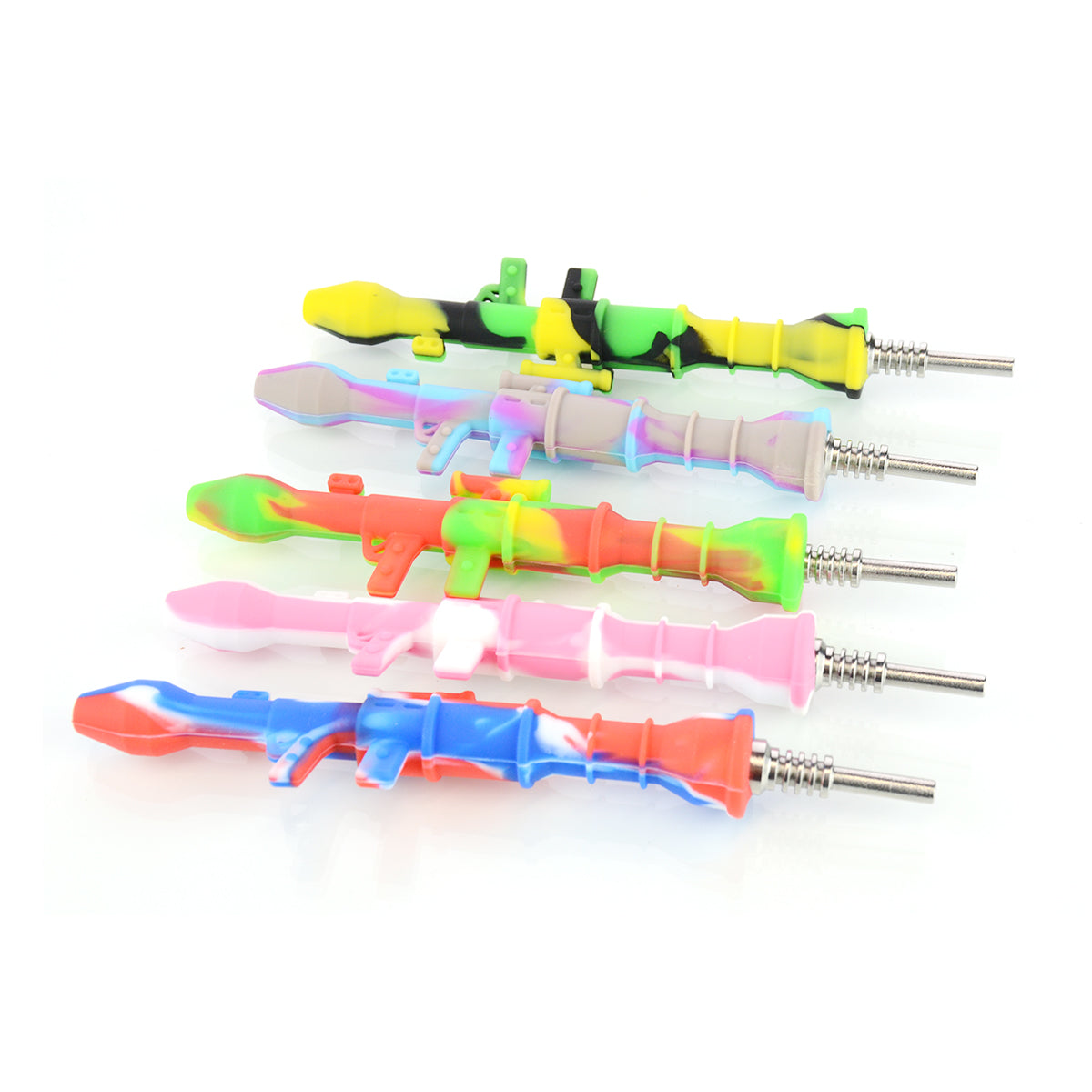 Silicone Shotgun Nectar Collector with Titanium Tip