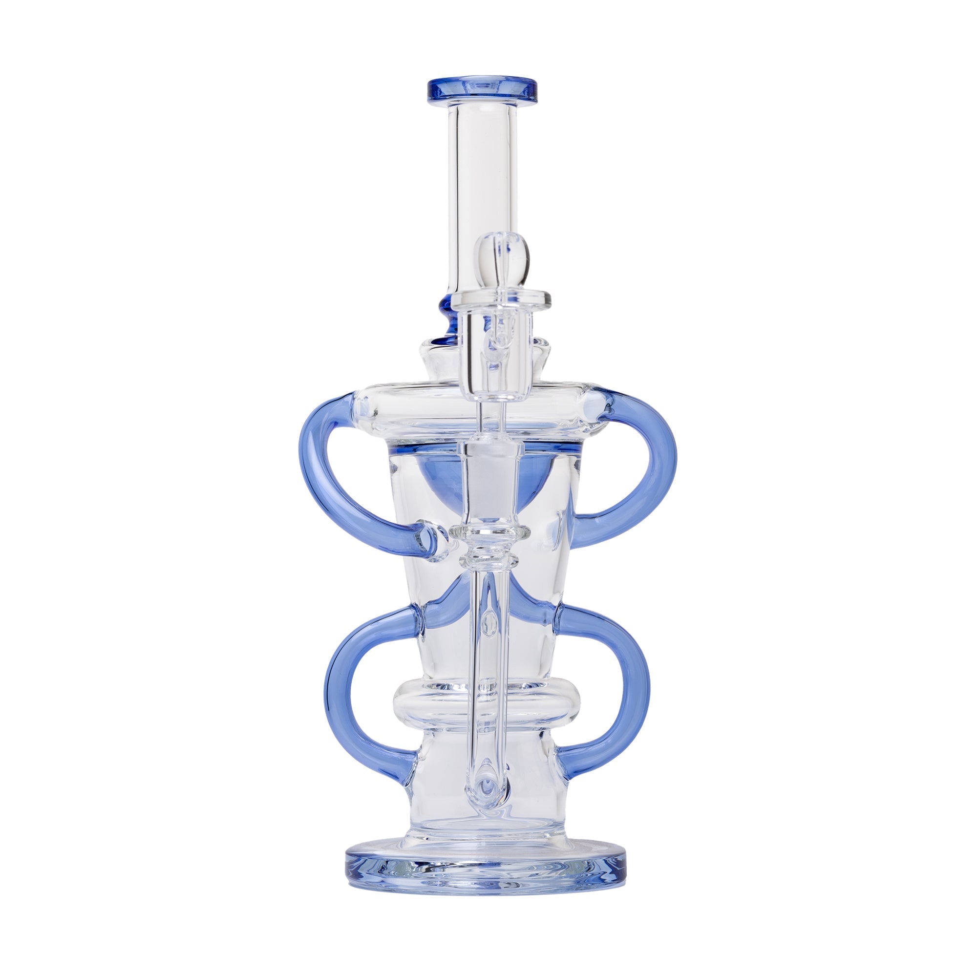 10.25" Straight Recycler Dab Rig with Quartz Set
