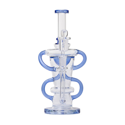 10.25" Straight Recycler Dab Rig with Quartz Set