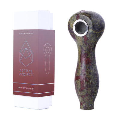 Natural Gemstone Spoon Pipes for Herbal Use
