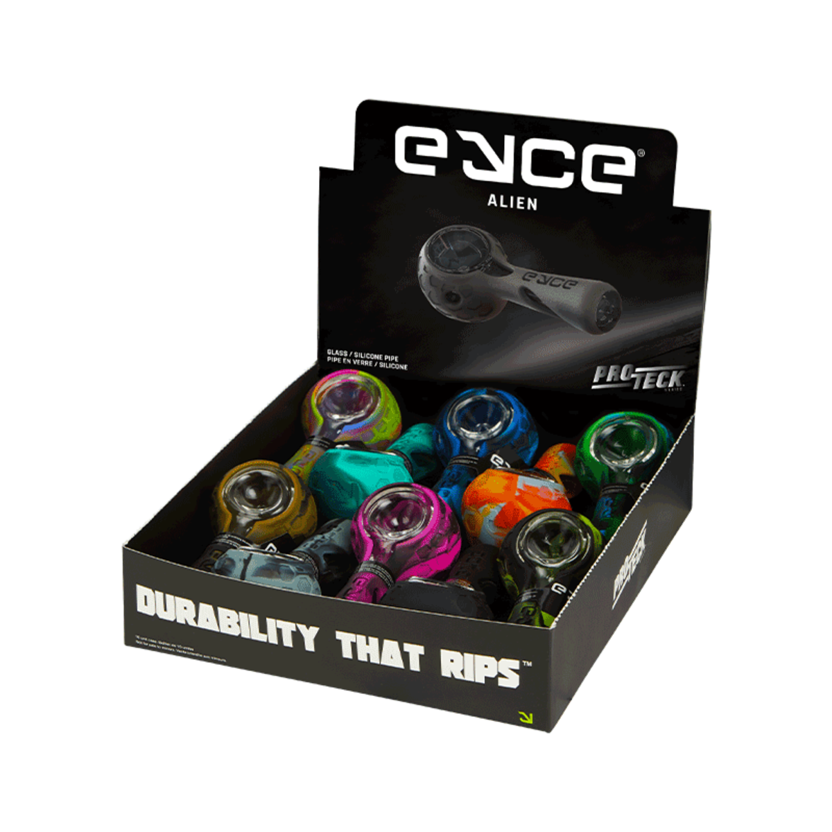 Eyce ProTeck Alien Glass Spoon Pipe