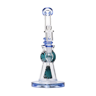 Vibrant Gumball Glass Dab Rig with Wig-Wag Perc