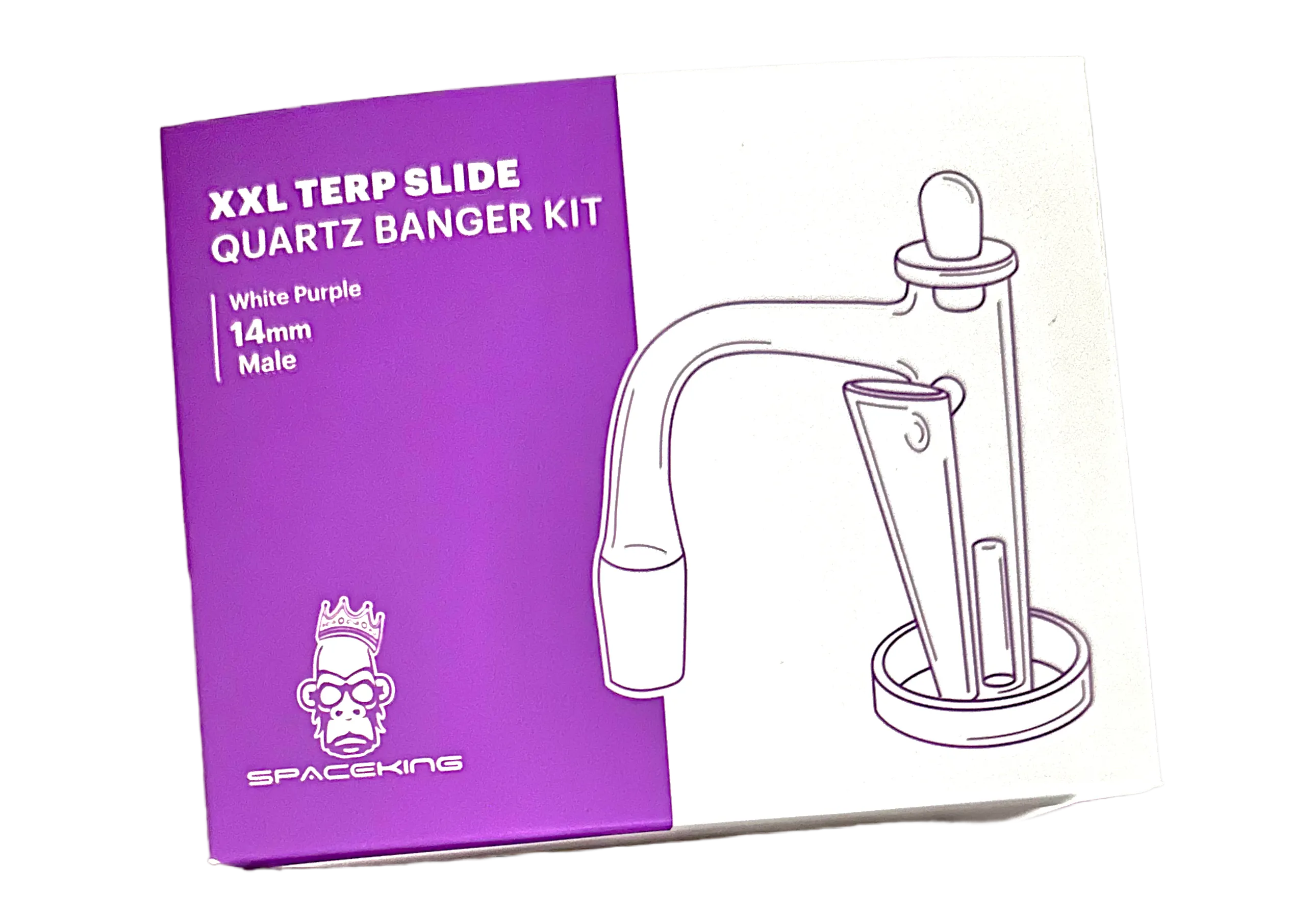 XXL Terp Slide Quartz Banger Kit - White Purple