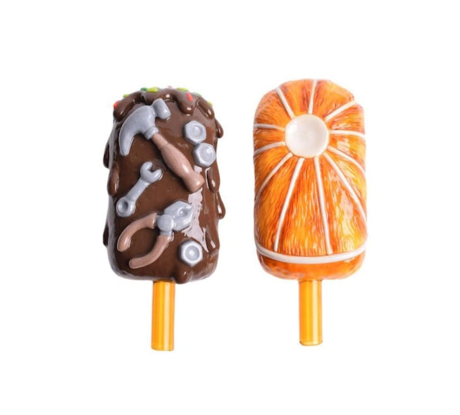 Whimsical Ice Cream Clay Pipe