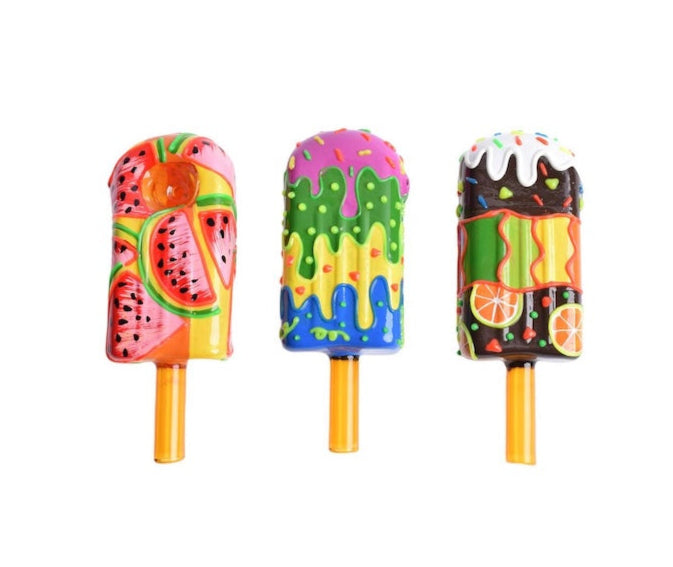 Playful Ice Cream Clay Hand Pipe