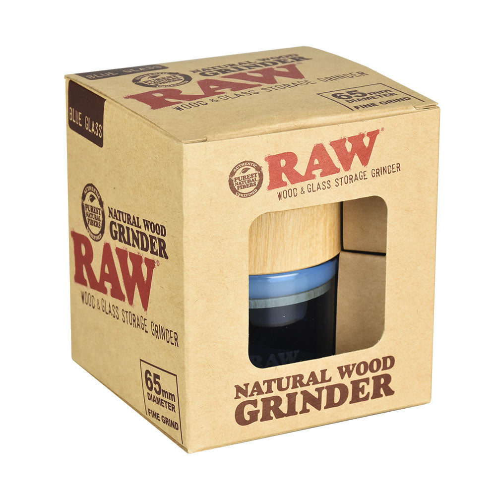 Premium Natural Wood Dry Herb Grinder 65mm
