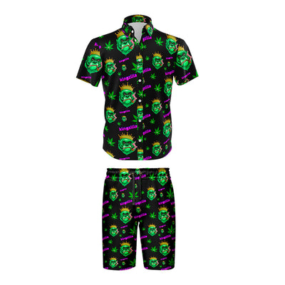 Kingzilla Black Leaf Comfort Apparel Set