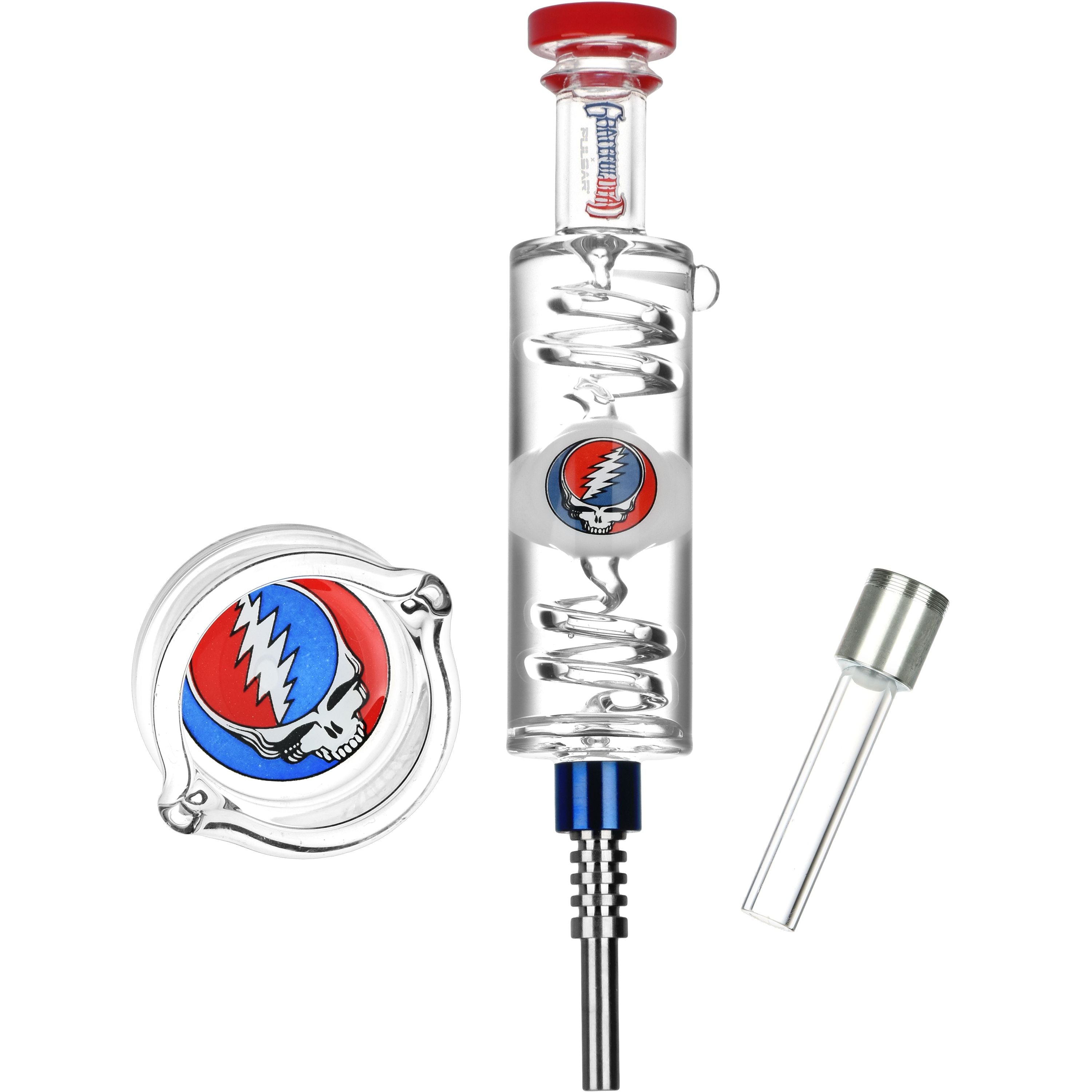 Grateful Dead Steal Your Face Chilled Dab Straw