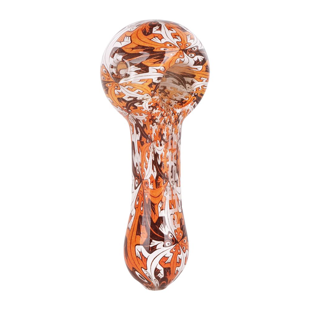 Artistic Borosilicate Glass Spoon Pipe 4.75 Inch