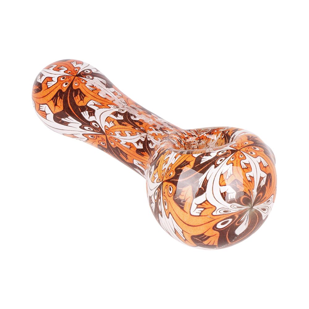 Artistic Borosilicate Glass Spoon Pipe 4.75 Inch