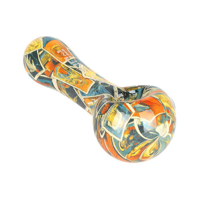 Artistic Borosilicate Glass Spoon Pipe 4.75 Inch