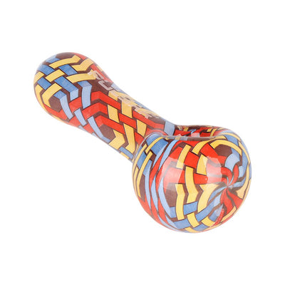 Artistic Borosilicate Glass Spoon Pipe 4.75 Inch