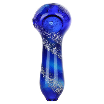 Cosmic Blue Borosilicate Glass Spoon Pipe