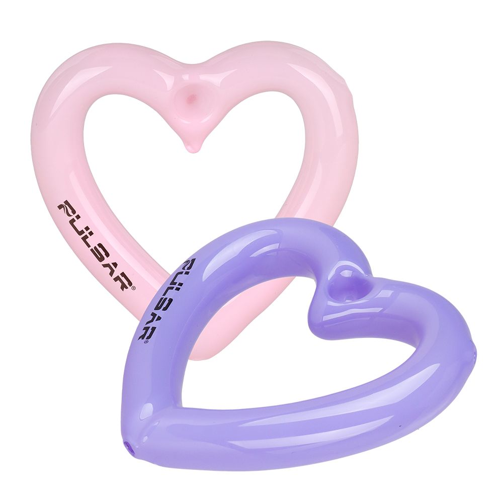 Pulsar Balloon Heart Glass Pipe Set - 4.5 Inch