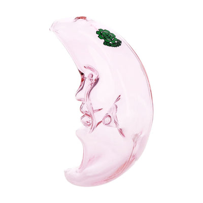 Moonlit Crescent Glass Hand Pipe - 3.75"