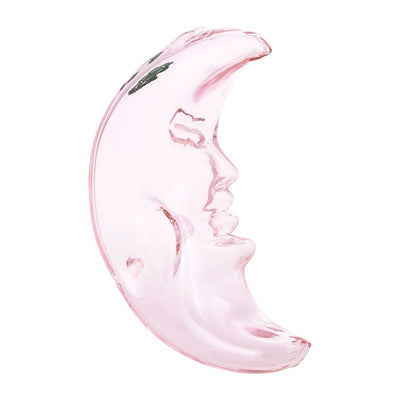 Moonlit Crescent Glass Hand Pipe - 3.75"