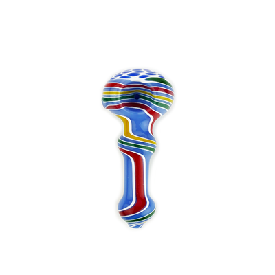 Artisan Wig Wag Glass Hand Pipe with Honeycomb