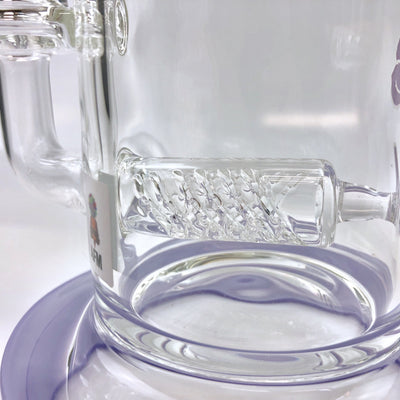 7.5"  AFM Clear Glass Inline Perc Dab Rig