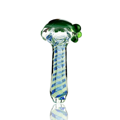 Compact Slime Spiral Design Glass Pipe