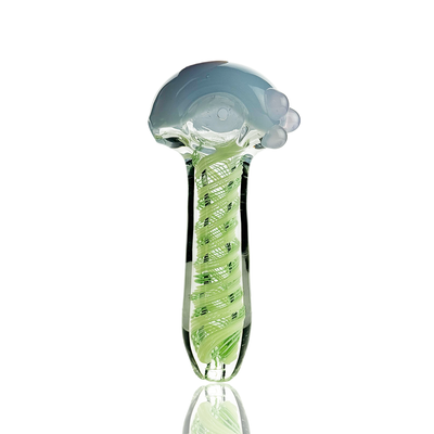 Compact Slime Spiral Design Glass Pipe