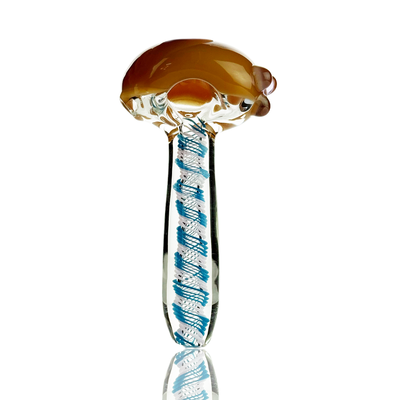 Compact Slime Spiral Design Glass Pipe