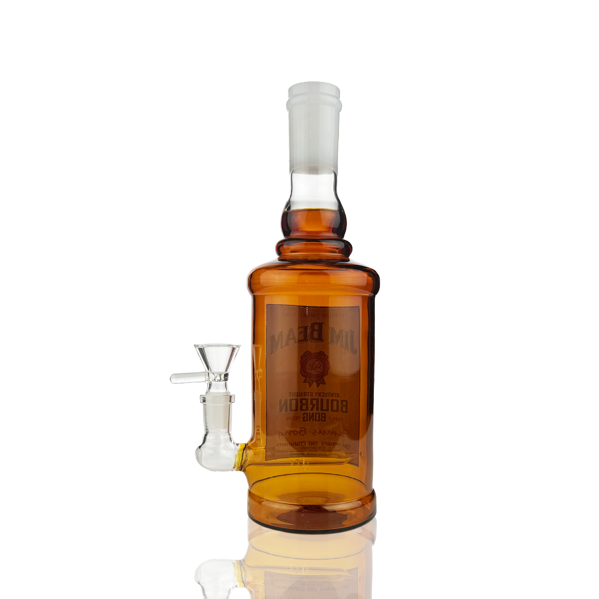 Artisan Glass Bottle Water Pipe with 14mm Bowl