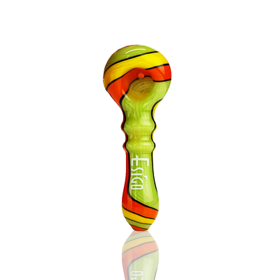 Vibrant Wig Wag Glass Hand Pipe, 4-Inch