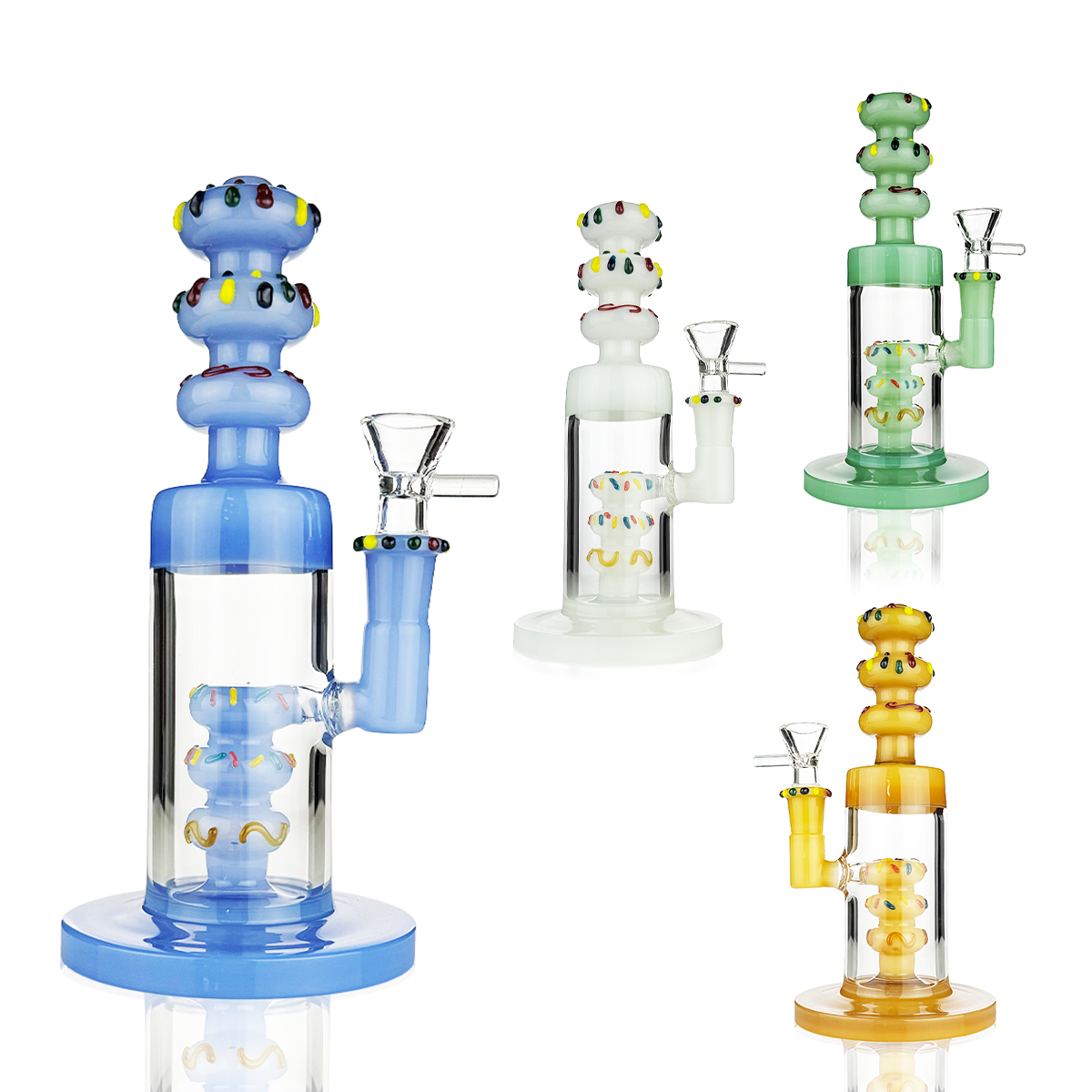 Premium 9-Inch Glass Water Pipe with 14mm Bowl