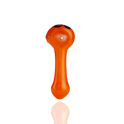 Frit Glass Hand Pipe with Artisan Flower Design