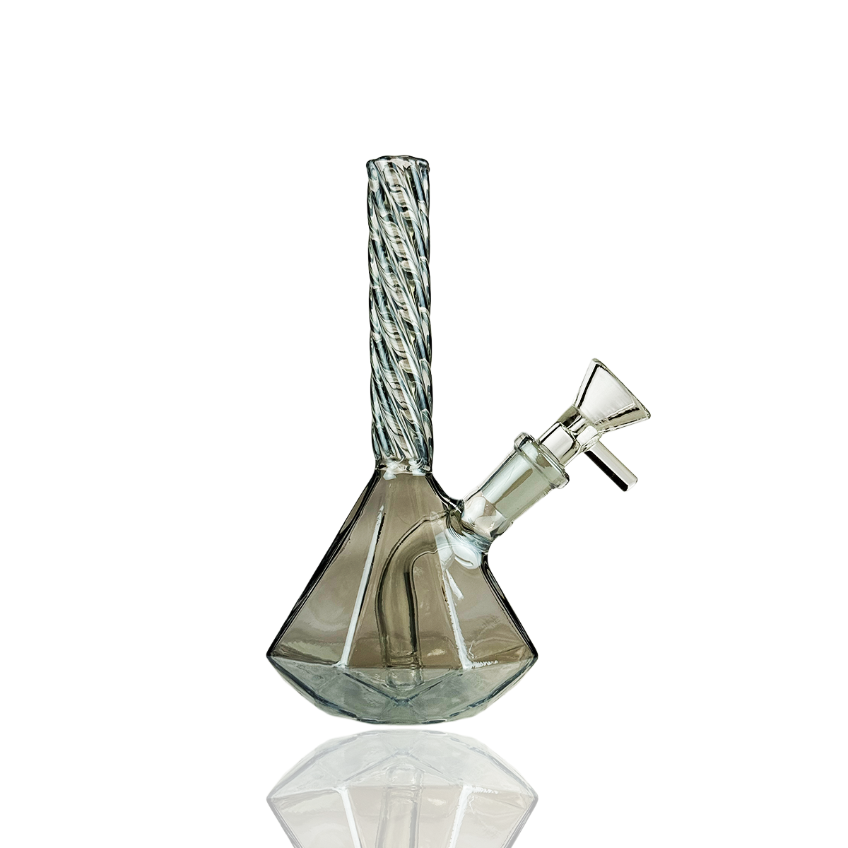 Premium Electro-Plated 6-Inch Diamond Base Water Pipe