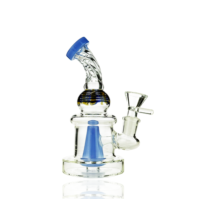 Compact Twisted Water Pipe with 14mm Bowl