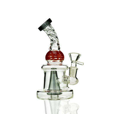 Compact Twisted Water Pipe with 14mm Bowl