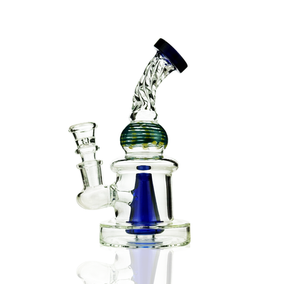 Compact Twisted Water Pipe with 14mm Bowl