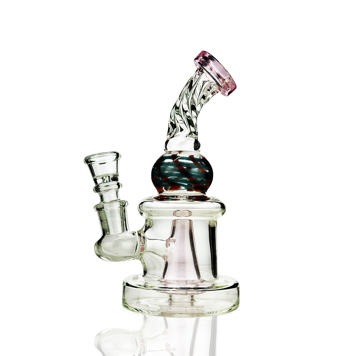 Compact Twisted Water Pipe with 14mm Bowl