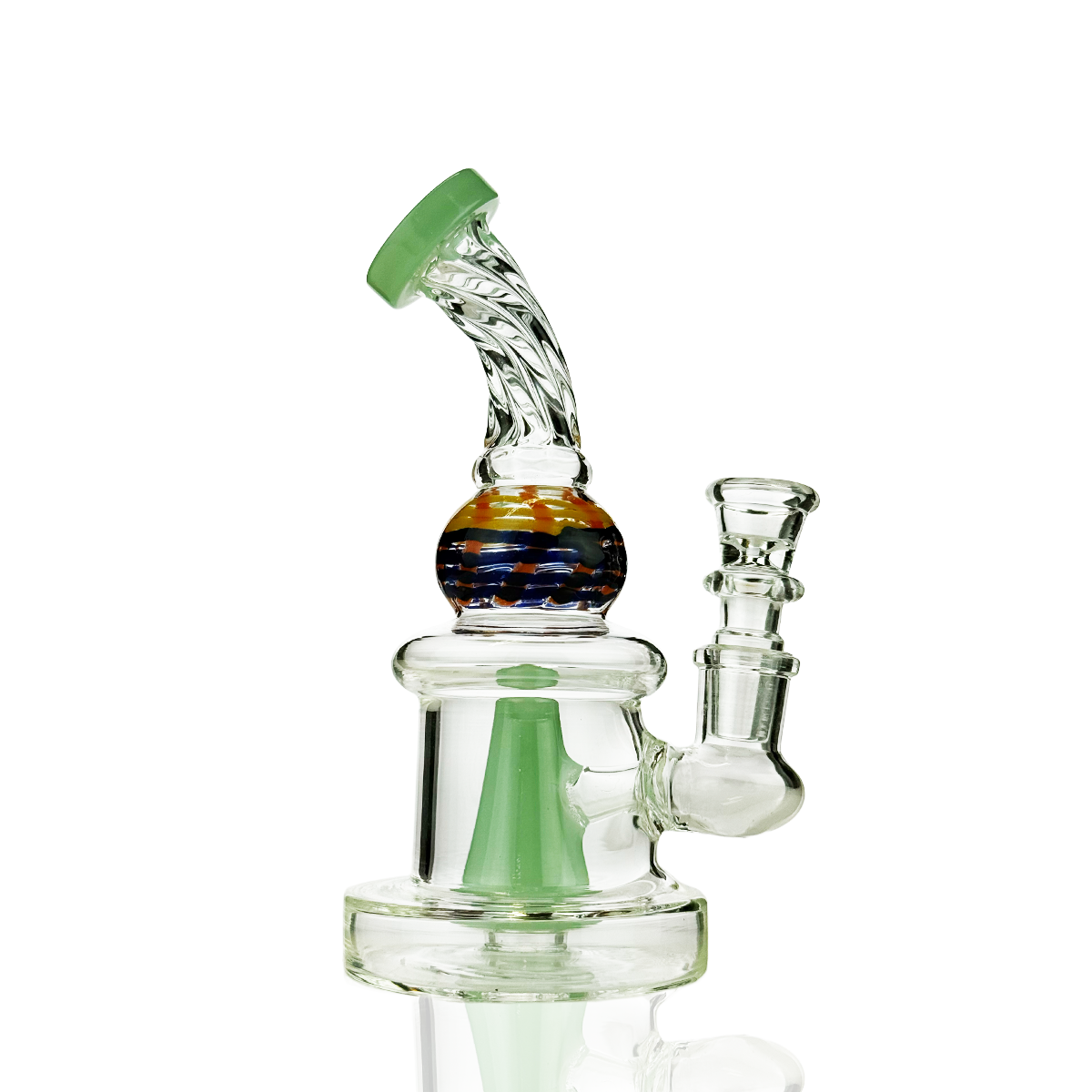 Compact Twisted Water Pipe with 14mm Bowl