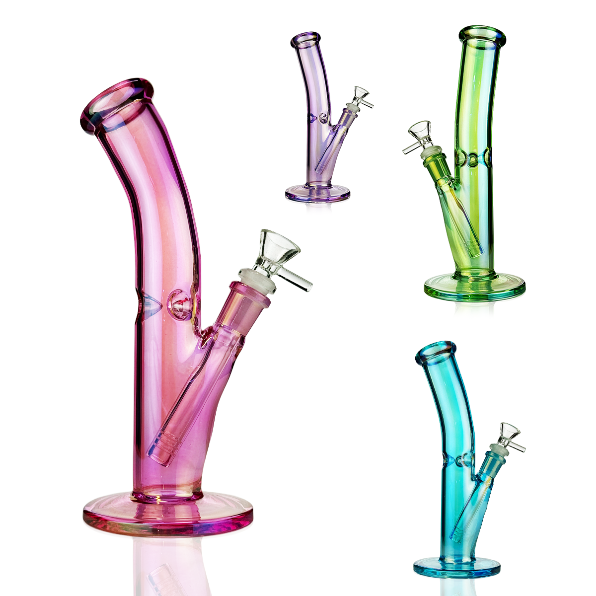 10-inch Bent Shooter Water Pipe with 14mm Bowl