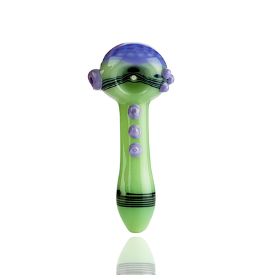 Slime Head Honeycomb Glass Pipe - 4.5 Inch