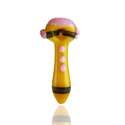 Slime Head Honeycomb Glass Pipe - 4.5 Inch