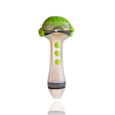 Slime Head Honeycomb Glass Pipe - 4.5 Inch