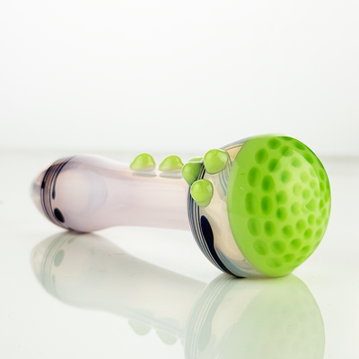 Slime Head Honeycomb Glass Pipe - 4.5 Inch