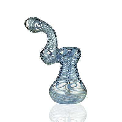 Vibrant 7-Inch Slime Line Glass Bubbler
