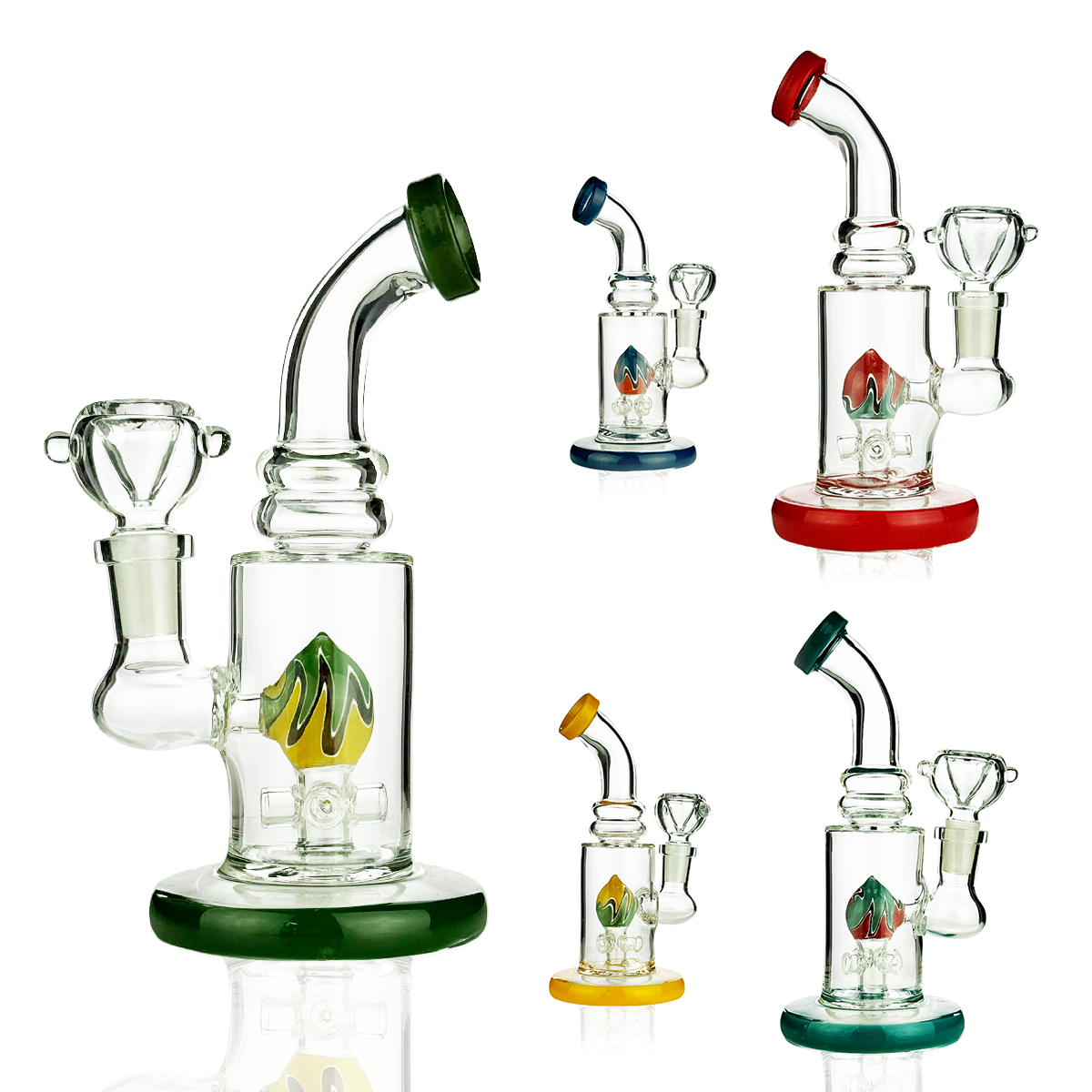 7-Inch Rod Color Shower Water Pipe with 14mm Bowl