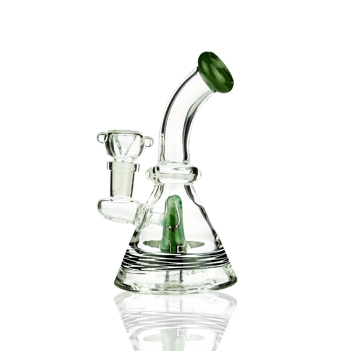 6-Inch Conical Water Pipe with Color Rod