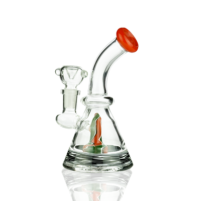 6-Inch Conical Water Pipe with Color Rod