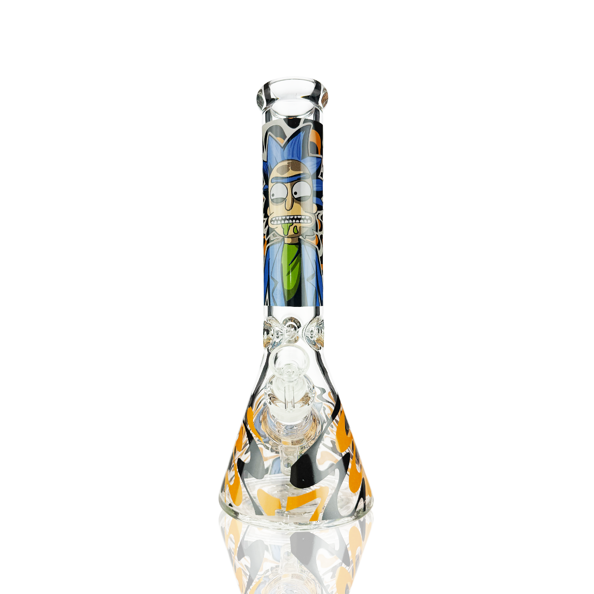 Ricky Sticker 14-Inch Beaker Water Pipe 7mm Thick